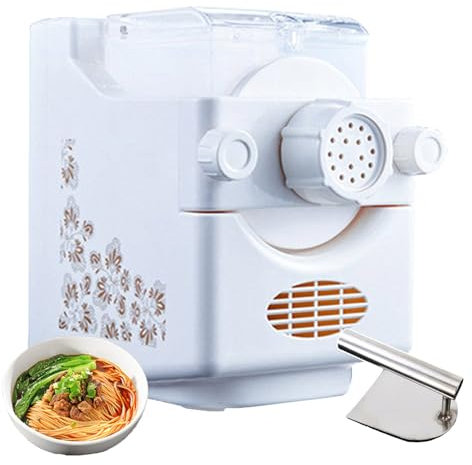 forplubossmmp Automatic Pasta Maker Spaghetti Machine, 180W Dough Kneading Machine - Automatic Preparation Time 3 Minutes, Dough Pressing Machine with Functional Panel for Homemade Noodles