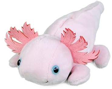 Kuscheltier Magnet Axolotl rosa 15 cm Plüschmagnet Plüschaxolotl
