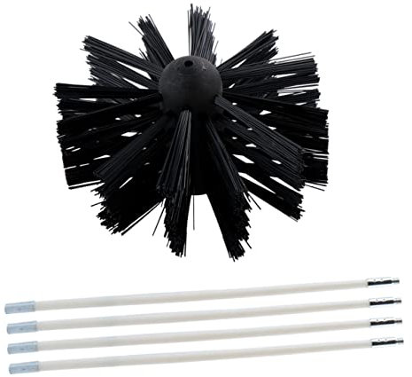 ANDRESLAD 1 Jeu Brosse de cheminée en Nylon kit de Nettoyage de Conduit de sécheuse séchoirs électriques Outils balayette cheminée balayette cheminee Brosse à Cheveux brosses à Cheveux Black