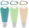 Sharelove 3pcs Travel Bottles for Toiletries, 90ml Refillable Squeeze Bottle Silicone Travel Containers, Portability Travelling Accessories Suitable for Travelling Shampoo and Conditioner(with Clip)