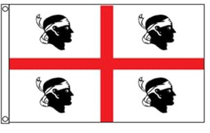 Stormflag Bandiera sardegna 3x5ft/90x150cm granducale 90g di poliestere 2 occhielli,Occhiello in Angolo, in metallo e Doppio ago
