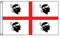 Stormflag Bandiera sardegna 3x5ft/90x150cm granducale 90g di poliestere 2 occhielli,Occhiello in Angolo, in metallo e Doppio ago