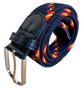 ROMA RETAIL Cinturón para Hombre, Cinturón Trenzado Elástico Unisex Hombres Mujeres Cinturón Tejido Elástico Trenzado Elástico para Jeans