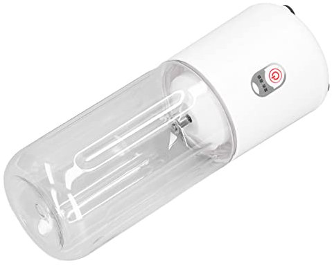 Licuadora portátil de 6 cuchillas recargable por USB, multifunción, mini batidora de frutas para estudiantes en casa, 500 ml (blanco)