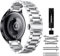MiKoyi 22 mm Armband Kompatibel mit Xiaomi Watch S4/Redmi Watch 5 Active/Redmi Watch 5 Lite/Watch S4 Sport/Watch 2, Edelstahl Metall Uhrenarmband Band für Xiaomi Watch S3/Watch S1 Pro, Silber