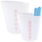 2 Piezas Tazas Medidoras de Silicona 250ml/ 500ml, Vasos Medidores de Silicona, Vasos Medidores de Graduado para Manualidades, Moldes De Resina Epoxi para Manualidades de Bricolaje
