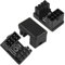 3PCS GPU VGA PCLE 8 Pin Power Adapter 180 Degree Angle U Turn Male to Female Mainboard PSU Power Supply Header Direction Connector Mainboard Motherboard Power Supply for Desktops PC Graphics Card