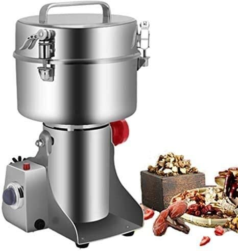 Superfine Mill Commercial Grain Grinder Electric High Speed High Capacity Grinding Machine Herb Grain Spice Cereal Coffee Bean Mill Flour Pow