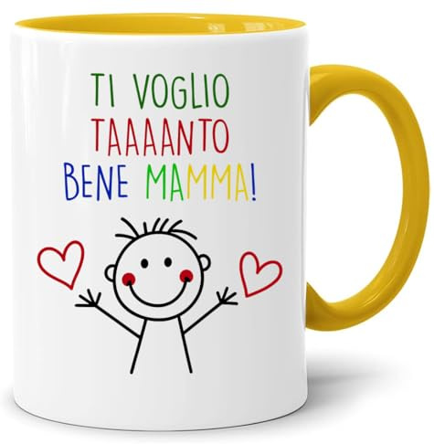 Festa della mamma | Mug Ti Voglio Taaanto Bene Mamma Orsetto | Regalo Compleanno Donna Originale | Tazza Colazione Bambini Dolce | Regali Amica Speciale e Fidanzata