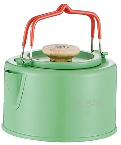 For Camping 1100ml Stainless Steel Coffee Pot For Outdoor | Fire Pit Kettle with Burn Proof Handle for Outdoor Travel Hiking Hiking Picnic Fishing
