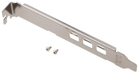 ECSiNG ATX-Halterung in voller Höhe, 12 cm, kompatibel mit Nvidia Quadro P400 T400, Silber