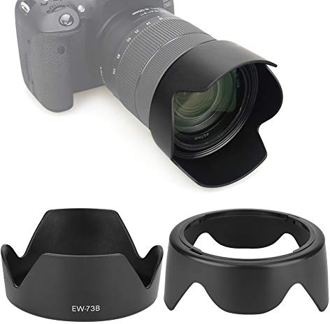 Keenso EF-S 17-85 F/4-5,6 is USM Gegenlichtblende, EW-73B Kunststoff-Gegenlichtblende Zur Vermeidung von Umgebendem Streulicht für Seitenlichtfotografie (EW-73B)