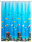 WENKO Duschvorhang Ocean, Vorhang aus recyceltem Kunststoff (PE),für Dusche und Badewanne, wasserdicht, 180 x 200 cm, inkl. 12 Duschvorhangringen