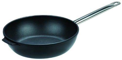 GSW 1632 Gastro - Padella Tradizionale in Titanio con Manico in Acciaio Inox, 28 cm
