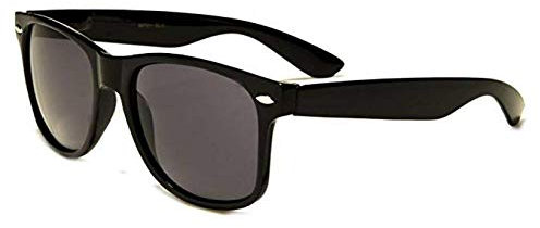 Boolavard TM Sonnenbrille Nerdbrille retro Art. 4026 (Schwarz Tönung)