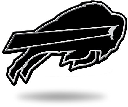 Rico Industries NFL Buffalo Bills Chrome Finished Auto Emblem 3D Sticker