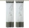 Thinkbay Bestickte Blume Gardine 1er-Pack Vorhang H*B 225 * 140cm Grau