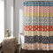Lush Decor 16t000209 Bohème à Rayures Rideau de Douche, 182,9 x 182,9 cm, Turquoise/Orange