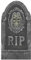 Grabstein mit Schädel R.I.P. Halloween Horror Party Dekoration Deko Tod 65 x 33 cm