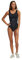 adidas Damen-Badeanzug, Nylon, Schwarz, Schwarz / Dgh Solid Grey, M