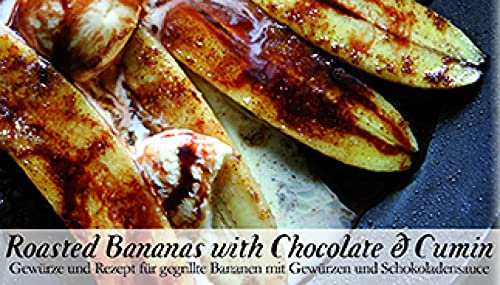 Roasted Bananas mit Chocolate & Cumin Gewürze und Rezept in Geschekbox