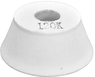 Agatige Schleifscheibe Chrom Korund Schleifstein, Weißer Korund Flare Cup Schleifscheibe, 75 * 32 * 20 mm 120# schüsselförmige Keramikmühle für Legierungsmessern, Sägeblättern, Sägezahnbearbeitungen