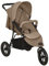 vidaXL Kinderwagen mit Verdeck Korb Einhand-Klappsystem Kinder Baby Buggy Kinderbuggy Kindersportwagen Reisebuggy Sportwagen Taupe Stahl