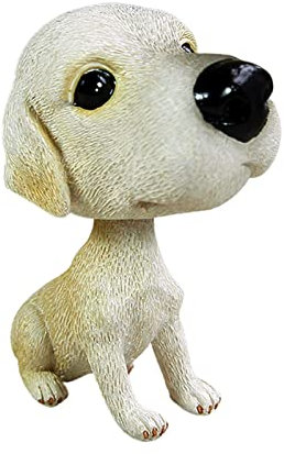 Yajimsa Wackelkopf Hund - Wackelfigur Schaukelspielzeug, Harz Wackelhund Wackeldackel Ornaments, Auto Innendekoration, Wackelkopf Spielzeug für Auto-Dekoration
