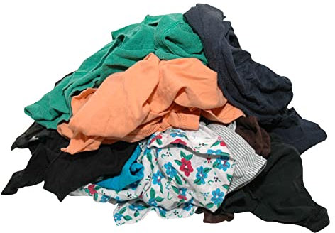 BOVE Putzlappen Trikot bunt 5 kg - allerbeste Qualität – aus T-Shirts und Poloshirts – fusselarm, hohe Dehngrenze und stark absorbierend (8700507) – Putztücher – Putzlappen Werkstatt.