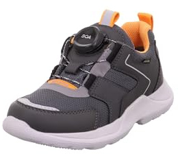 Superfit Rush Sneaker, GRAU/ORANGE 2000, 32 EU