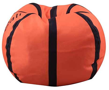 Eeneme Stofftier-Sitzsack Kinder, 45,7 cm, große Plüsch-Organizer, Ball-Aufbewahrungstasche – Basketball