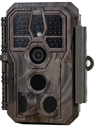 GardePro E5S Wildlife Camera, 64MP 1296p Trail Camera, H.264 Video, 100ft Night Vision, Ultra-fast 0.1s Motion Activated, Garden Camera Trap