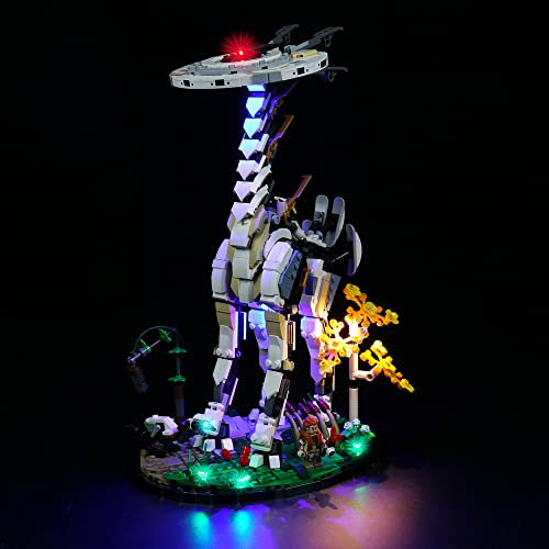 LocoLee Led Licht Set Kompatibel mit Lego Horizon Forbidden West Langhals, Led Beleuchtungs Set Compatible with Lego 76989 Horizon Forbidden West, Kein Modell-Modell (Classic Version)