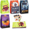 AUERVO Halloween Papiertüten für Süßes oder Saures - 20 Stück Candy Tüten mit 24 Aufkleber - Partytüten Geschenktüten für Kinder