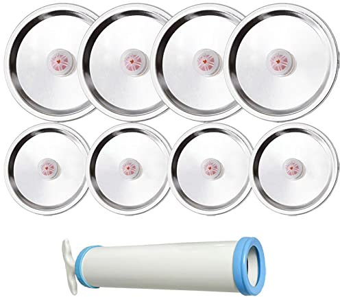 NAKYLUCY Vacuum For Jars | Mason Jars With Manual Vacuum Pump,Vacuum Jar Mason Vacuum For Wide & Regular Mouth