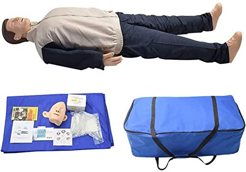 Trainingspuppe – Professionelle CPR für Erwachsene – Reanimationspuppen – Ganzkörper-CPR-Puppen-Kit für medizinisches Lehrmaterial