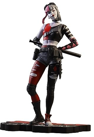 McFarlane Toys - DC Direct Harley Quinn von Simone Di Meo (Harley Quinn: rot weiß & schwarz) Harzstatue