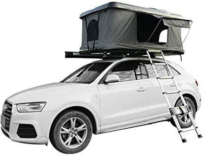 WLONK dachzelt hartschale Klassisches Auto-Dachzelt für 2 Personen, Hardtop-Zelt, passend für jedes Auto, Camping, Wandern, Angeln