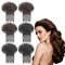 6 Pack Puff Hair Head Cushion Fluffy Hair Pad Sponge Comb Clip Volume Base Fluffy Magic Bangs Hair Pad DIY Hair Styling Beauty Tool Accessories for Women and Girls