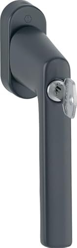 Fenstergriff Hamburg 0700LS/U26 100NM Alu.F9714M schwarz ma 32-42mm abschl.