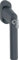 Fenstergriff Hamburg 0700LS/U26 100NM Alu.F9714M schwarz ma 32-42mm abschl.