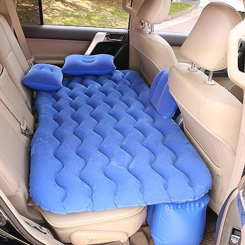 ORDALI Auto Luftmatratze Matratze für VW Tiguan 2009 2010 2011 2012 2013 2014-2021,Aufblasbare Bettauflagen Rücksitz Air Bett Kofferraum Luftbett Reisen Luftcouch Tragbare Isomatte,Blue