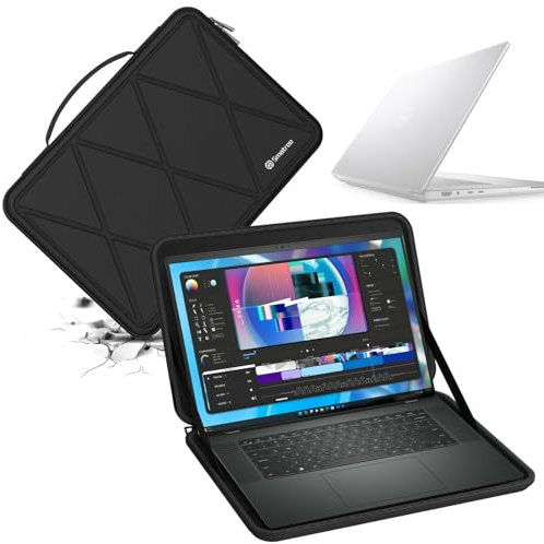 Smatree Hard EVA Protective Sleeve Case Compatible for 16.3 inch Dell XPS 16 9640 Laptop, for 16 inch DELL New Precision 5680/5690 Workstation Waterproof and Anti-Shock Sleeve (X8279)