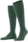 FALKE Herren Kniestrümpfe Airport M Kh Wolle Baumwolle lang einfarbig 1 Paar, Grün Caiman 7998, 41-42