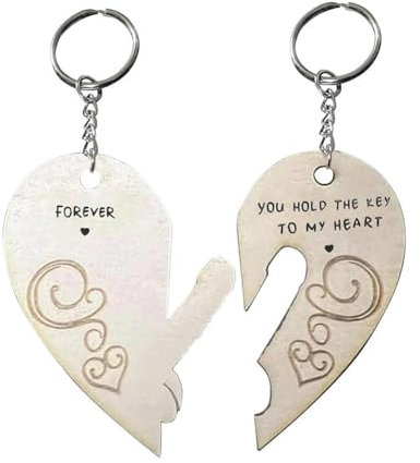 Porte-clés pour couple de Saint-Valentin, « You Hold The Key to My Heart » pour lui et elle, cadeau de Saint-Valentin, 1 pièce., taille unique