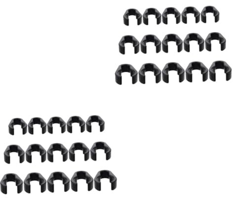 Toyvian 30pcs Microphone Cable Clips Mic Pole Clamps for Ktv and Studio Use Cable Holders Compatible Mic Stands
