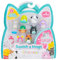 Squish-a-longs SQAL0083 - 8er Pack, Serie 1, Style 4, enthält 8X 2,5 cm Mini-Squish mit 2X Accessoires, 1x Ring und 1x Collectors Guide - Sammeln, Tauschen und Spielen