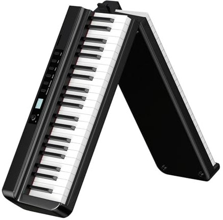 88 Keyboard Rechargeable Keyboard With Bluetooth MIDI Foldable Digital Piano Portable Full Size Touch-Sensitive Electric Piano Built-in Dual Speakers For Beginners