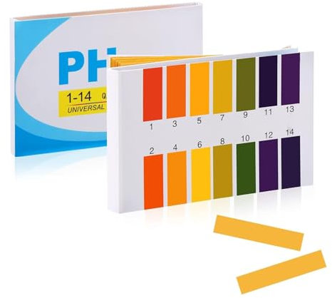 160 Stück PH-Wert-Indikator-Teststreifen,1-14, PH Teststreifen, Lackmuspapier Indikatorpapier für Urin und Speichel,Säure Basen Teststreifen-K