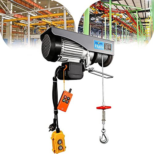 KKMNDE Mini paranco Elettrico con Telecomando Senza Fili, Piccola Gru Domestica 220 V, verricello Elettrico con Freno Automatico, Cavo Elettrico da 510 W